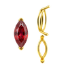 ITI NYC V-End Marquise Shape Wire Basket Settings in 14K Gold (3.50 x 1.50 mm - 20.00 x 10.00 mm)