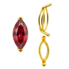 ITI NYC V-End Marquise Shape Wire Basket Settings in 14K Gold (3.50 x 1.50 mm - 20.00 x 10.00 mm)