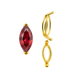 ITI NYC V-End Marquise Shape Wire Basket Settings in 14K Gold (3.50 x 1.50 mm - 20.00 x 10.00 mm)