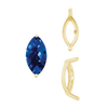 ITI NYC Two Prong Marquise Shape Single Base Settings in 14K Gold (3.00 x 1.75 mm - 12.00 x 6.00 mm)