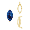 ITI NYC Two Prong Marquise Shape Single Base Settings in 14K Gold (3.00 x 1.75 mm - 12.00 x 6.00 mm)