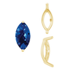 ITI NYC Two Prong Marquise Shape Single Base Settings in 14K Gold (3.00 x 1.75 mm - 12.00 x 6.00 mm)