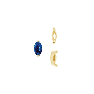 ITI NYC Two Prong Marquise Shape Single Base Settings in 14K Gold (3.00 x 1.75 mm - 12.00 x 6.00 mm)