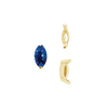 ITI NYC Two Prong Marquise Shape Single Base Settings in 14K Gold (3.00 x 1.75 mm - 12.00 x 6.00 mm)