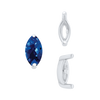 ITI NYC Two Prong Marquise Shape Single Base Settings in Sterling Silver (3.00 x 1.75 mm - 12.00 x 6.00 mm)