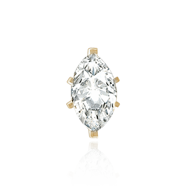 ITI NYC Six Prong Marquise Shape Tiffany Settings With Peg in 14K Gold (6.00 x 3.00 mm - 17.00 x 9.00 mm)