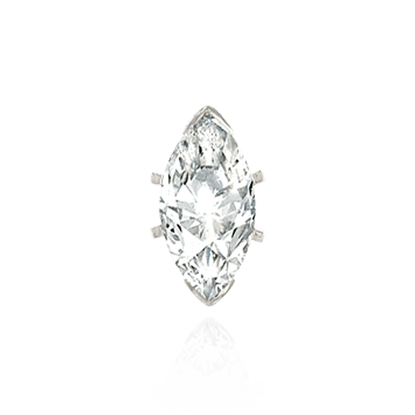 ITI NYC V-End Marquise Shape Tiffany Settings With Peg in 14K Gold (6.00 x 3.00 mm - 10.50 x 5.00 mm)