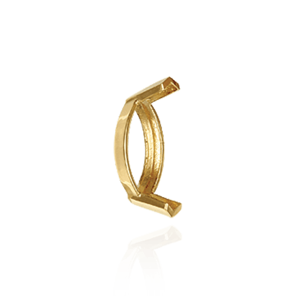ITI NYC V-End Marquise Shape Single Base Settings in 14K Gold (3.50 x 1.50 mm - 14.00 x 7.00 mm)