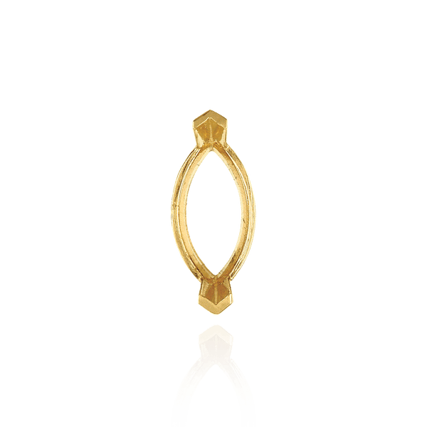 ITI NYC V-End Marquise Shape Single Base Settings in 14K Gold (3.50 x 1.50 mm - 14.00 x 7.00 mm)