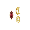 ITI NYC Six Prong Marquise Shape Tapered Base Wire Basket Settings in 14K Gold (4.25 x 1.75 mm - 21.00 x 10.50 mm)
