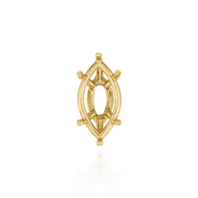 Load image into Gallery viewer, ITI NYC Six Prong Marquise Shape Tapered Base Wire Basket Settings in 14K Gold (4.25 x 1.75 mm - 21.00 x 10.50 mm)
