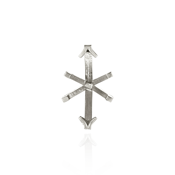 ITI NYC V-End Marquise Shape Tiffany Settings with Peg in 14K Gold (6.00 x 3.00 mm - 14.75 x 7.25 mm)