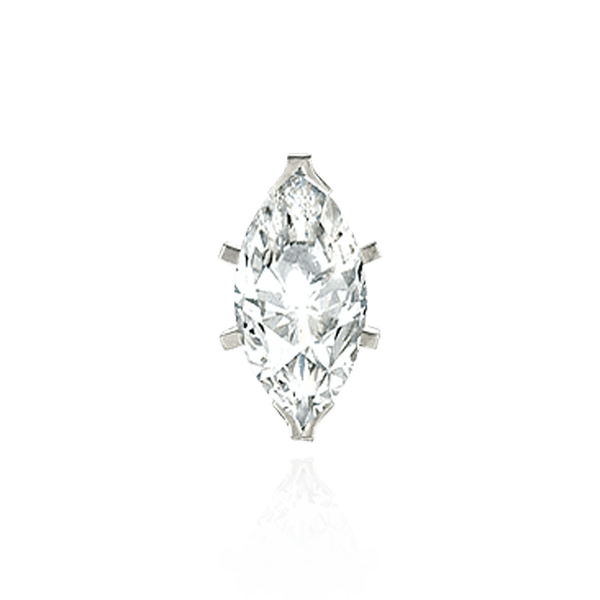 ITI NYC V-End Marquise Shape Tiffany Settings with Peg in 14K Gold (6.00 x 3.00 mm - 14.75 x 7.25 mm)
