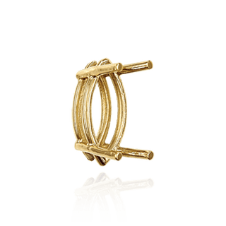 ITI NYC Four Prong Marquise Shape Wire Basket Settings in 14K Gold (4.25 x 1.75 mm - 16.00 x 8.00 mm)