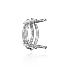 Load image into Gallery viewer, ITI NYC Four Prong Marquise Shape Wire Basket Settings in 18K Gold (4.25 x 1.75 mm - 16.00 x 8.00 mm)
