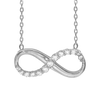 Infinity Necklace in Sterling Silver (18 x 9 mm)