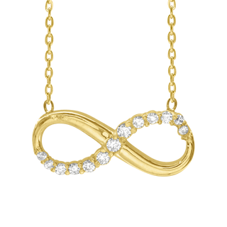 Infinity Necklace in Sterling Silver (18 x 9 mm)