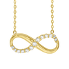 Infinity Necklace in Sterling Silver (18 x 9 mm)