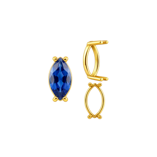 ITI NYC Four Prong Marquise Shape Single Base Settings in 14K Gold (6.00 x 3.00 mm - 20.00 x 10.00 mm)