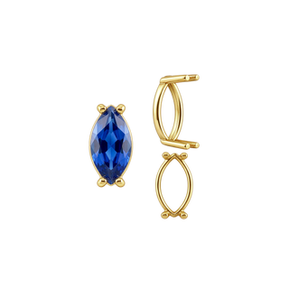 ITI NYC Four Prong Marquise Shape Single Base Settings in 14K Gold (6.00 x 3.00 mm - 14.00 x 7.00 mm)