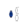 ITI NYC Four Prong Marquise Shape Single Base Settings in Sterling Silver (6.00 x 3.00 mm - 20.00 x 10.00 mm)