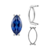 ITI NYC Four Prong Marquise Shape Single Base Settings in 14K Gold (6.00 x 3.00 mm - 20.00 x 10.00 mm)