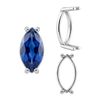 ITI NYC Four Prong Marquise Shape Single Base Settings in 14K Gold (6.00 x 3.00 mm - 20.00 x 10.00 mm)