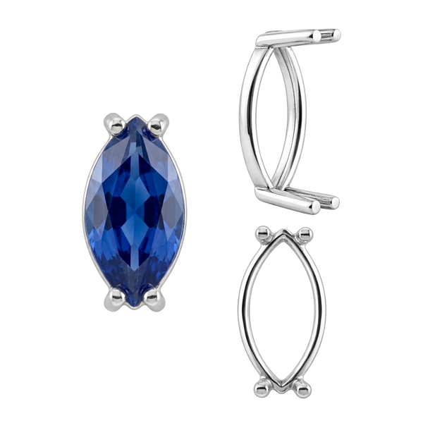 ITI NYC Four Prong Marquise Shape Single Base Settings in 14K Gold (6.00 x 3.00 mm - 20.00 x 10.00 mm)