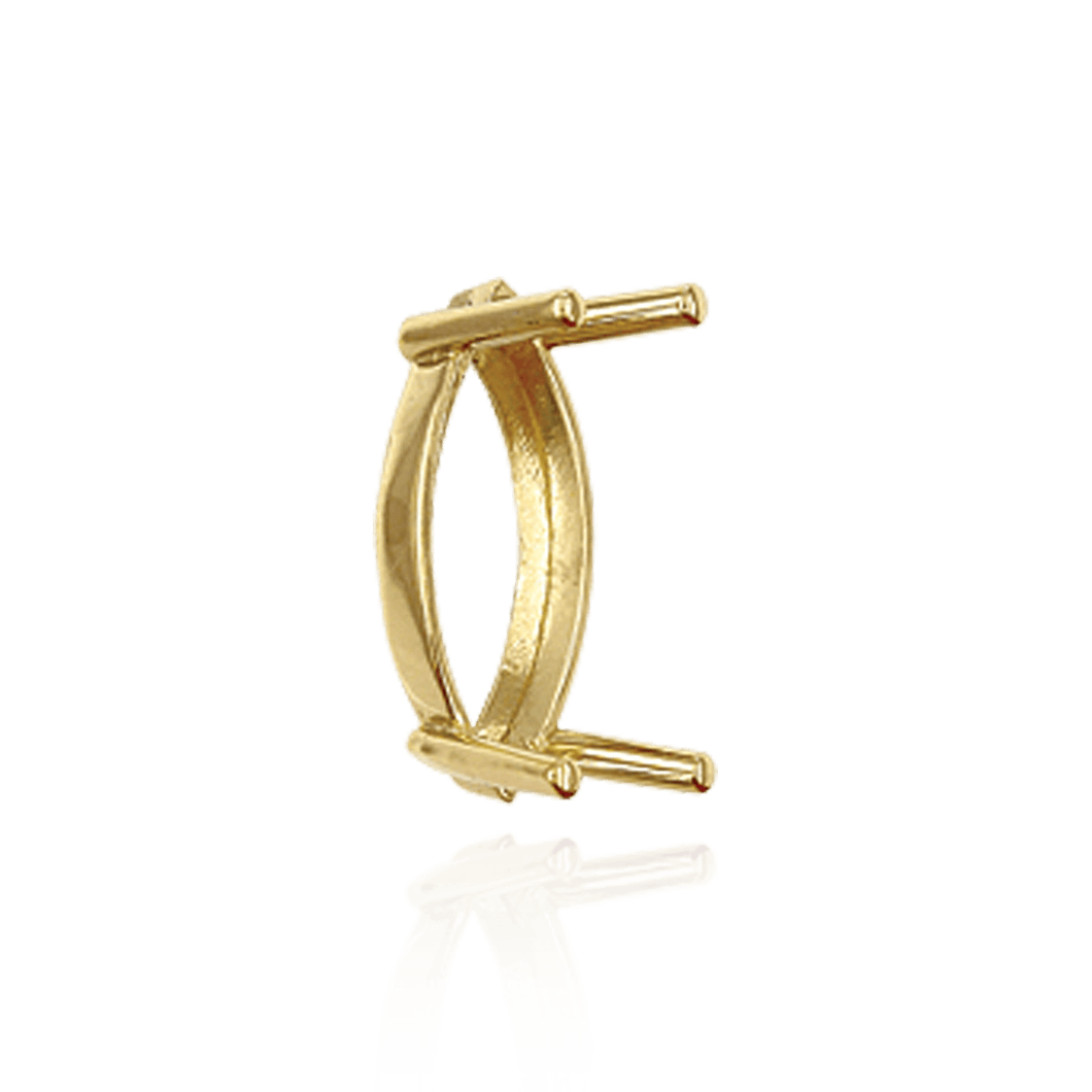 ITI NYC Four Prong Marquise Shape Single Base Settings in 14K Gold (6.00 x 3.00 mm - 20.00 x 10.00 mm)