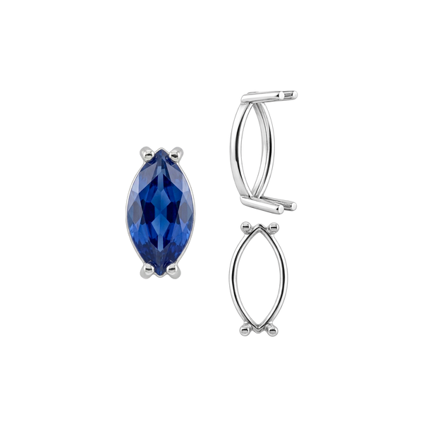 ITI NYC Four Prong Marquise Shape Single Base Settings in 14K Gold (6.00 x 3.00 mm - 20.00 x 10.00 mm)