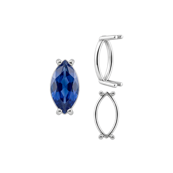 ITI NYC Four Prong Marquise Shape Single Base Settings in 14K Gold (6.00 x 3.00 mm - 20.00 x 10.00 mm)