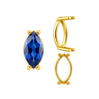 ITI NYC Four Prong Marquise Shape Single Base Settings in 14K Gold (6.00 x 3.00 mm - 14.00 x 7.00 mm)
