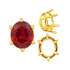 ITI NYC Six Prong Oval Basket Settings in 14K Gold (5.00 x 3.00 mm - 22.00 x 16.00 mm)