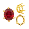 ITI NYC Six Prong Oval Basket Settings in 14K Gold (5.00 x 3.00 mm - 22.00 x 16.00 mm)