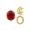 ITI NYC Six Prong Oval Basket Settings in 14K Gold (6.00 x 4.00 mm - 12.00 x 8.00 mm)