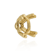 Load image into Gallery viewer, ITI NYC Twin Prong Oval Settings in 14K Gold (7.00 x 5.00 mm - 10.00 x 8.00 mm)

