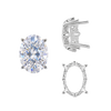 ITI NYC Four Prong Oval Filigree Settings in Sterling Silver (5.00 x 3.00 mm - 20.00 x 15.00 mm)