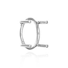 Load image into Gallery viewer, ITI NYC Four Prong Oval Single Base Settings in 14K Gold (5.00 x 3.00 mm - 28.00 x 21.00 mm)
