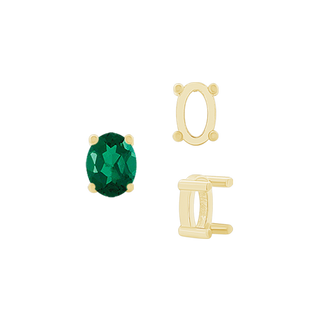 ITI NYC Four Prong Oval Single Base Settings in 14K Gold (5.00 x 3.00 mm - 20.00 x 14.00 mm)