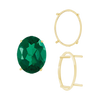 ITI NYC Four Prong Oval Single Base Settings in 14K Gold (5.00 x 3.00 mm - 28.00 x 21.00 mm)