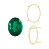 ITI NYC Four Prong Oval Single Base Settings in 14K Gold (5.00 x 3.00 mm - 20.00 x 14.00 mm)