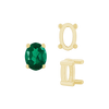ITI NYC Four Prong Oval Single Base Settings in 14K Gold (5.00 x 3.00 mm - 20.00 x 14.00 mm)