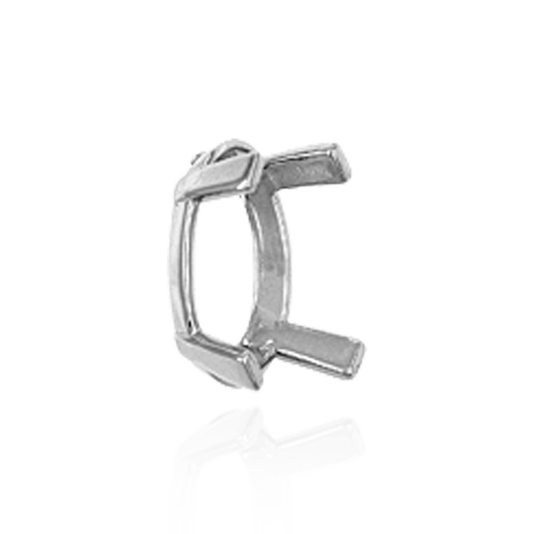 ITI NYC Four Prong Oval Heavy Single Base Settings in Sterling Silver (6.00 x 4.00 mm - 23.00 x 17.00 mm)