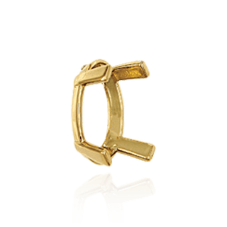 ITI NYC Four Prong Oval Heavy Single Base Settings in 14K Gold (6.00 x 4.00 mm - 20.00 x 15.00 mm)