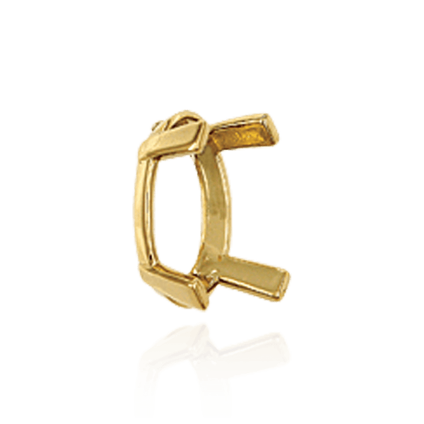 ITI NYC Four Prong Oval Heavy Single Base Settings in 14K Gold (6.00 x 4.00 mm - 20.00 x 15.00 mm)