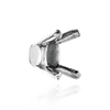 ITI NYC Four Prong Oval Tapered Settings With Pads in Sterling Silver (5.00 x 3.00 mm - 16.00 x 12.00 mm)