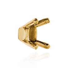 Load image into Gallery viewer, ITI NYC Four Prong Oval Tapered Settings With Pads in 18K Gold (6.00 x 4.00 mm - 12.00 x 9.50 mm)
