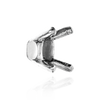 ITI NYC Four Prong Oval Tapered Settings With Pads in Sterling Silver (5.00 x 3.00 mm - 16.00 x 12.00 mm)