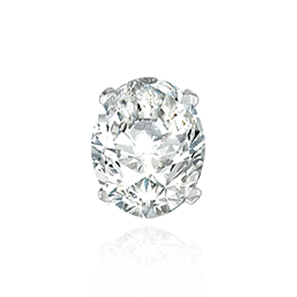 ITI NYC Four Prong Oval Tapered Settings With Pads in Sterling Silver (5.00 x 3.00 mm - 16.00 x 12.00 mm)