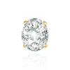 ITI NYC Four Prong Oval Tapered Settings With Pads in Sterling Silver (5.00 x 3.00 mm - 16.00 x 12.00 mm)